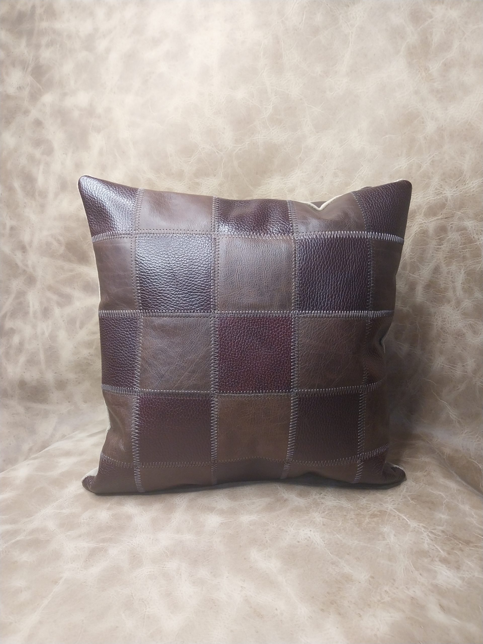 funda cojín cuero 40x40 cm aprox.